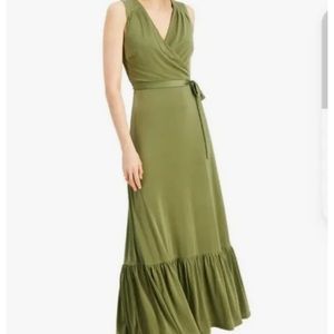 INC olive green dress